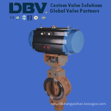 Pneumatic Wholly Metal Seated Wcb High Pressure Butterfly Valve